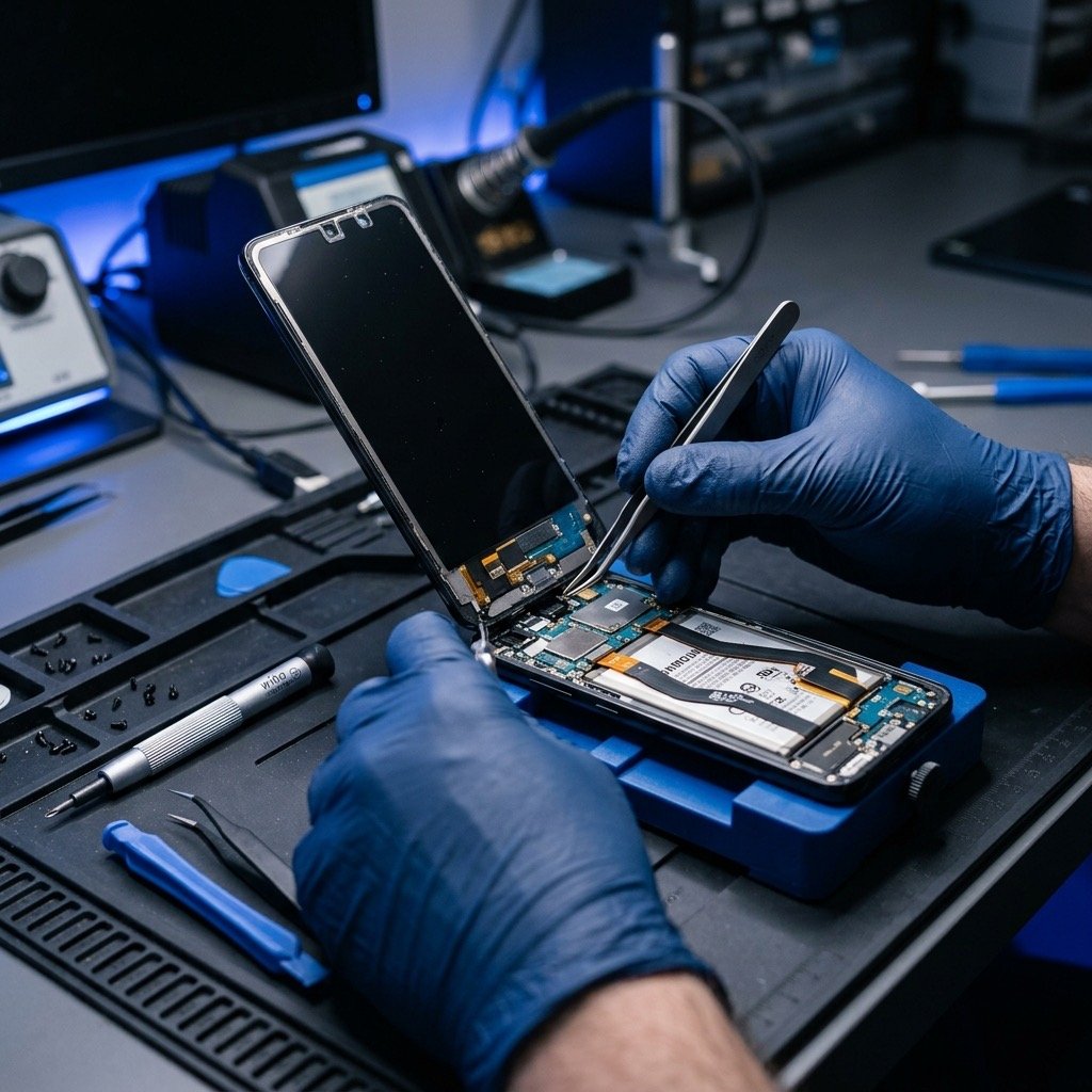 Samsung smartphone hardware repair screen and battery replacement in Lucknow